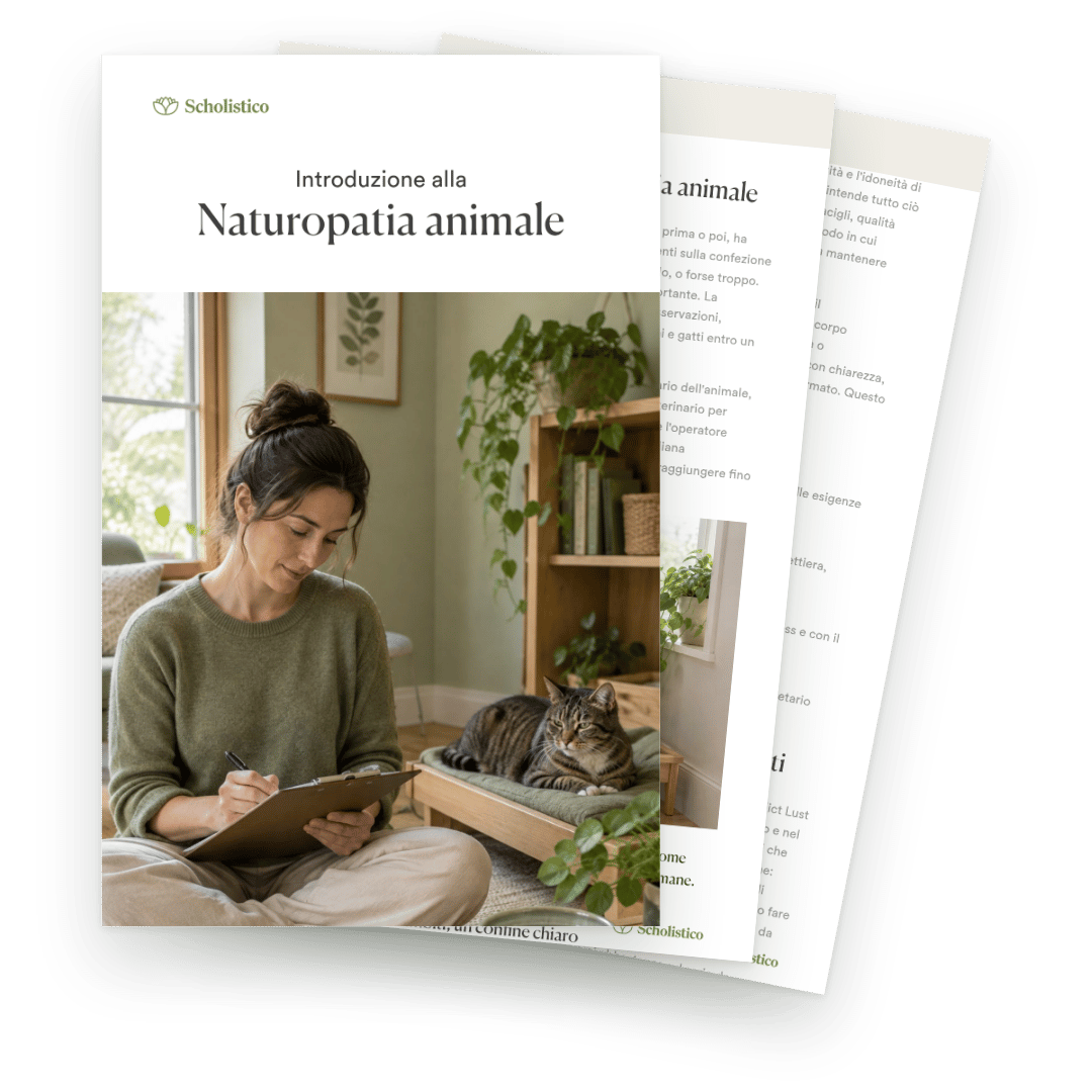 Scopra che cos'è la naturopatia animale, come si svolge una sessione e che cosa serve per sostenere il benessere di cani e gatti in modo professionale, in collaborazione con il veterinario.