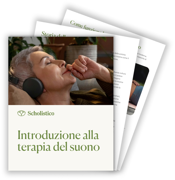 Scopri la terapia del suono — inizia oggi il tuo corso introduttivo gratuito.