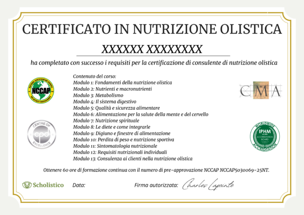 nutrizione olistica HNC IT 3